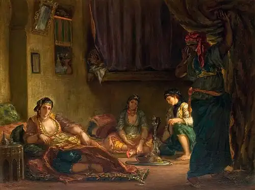 Women of Algiers in their Apartment by Eugène Delacroix