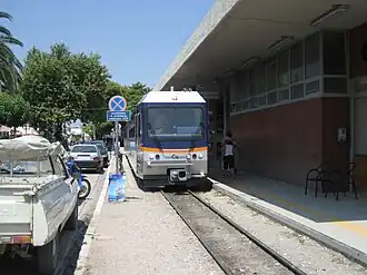 Diakofto-Kalavrita railway station, July 2009