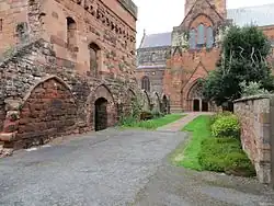 Ruins of dormitory of former Priory of St Mary