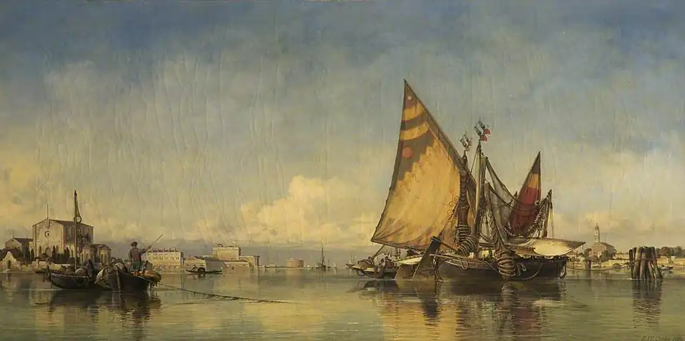 Porto Del Lido, Venice by Edward William Cooke