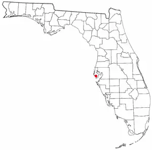 Location of Bay Pines, Florida