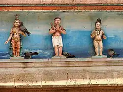 image of three saints in temple tower