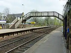 Footbridge at New Mills Station