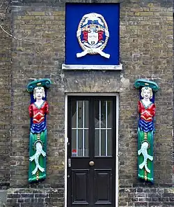 Former Admirals Offices and Forecourt Walls and attached Iron Railings