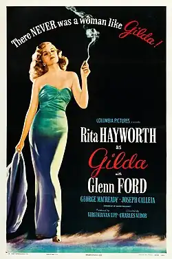 Poster for the film Gilda with Rita Hayworth