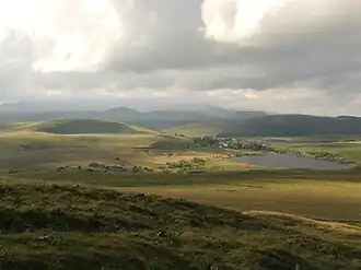 Haut lake (left hand) and Bas lake (right hand).