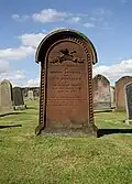 Gravestone of Robert Paterson ('Old Mortality'), Caerlaverock, Dumfriesshire