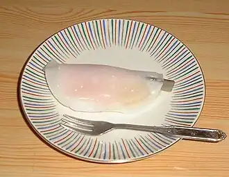 Hanabiramochi is a Japanese sweet usually eaten at the beginning of the year.