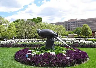 Statue in Haupt Garden.