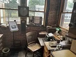 Inside the restored Oyster Bay Station Depot