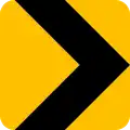 Hazard chevron (yellow)