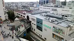 The east entrance in March 2016