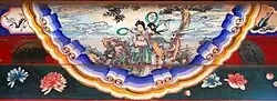 Colored Paintings of the Summer Palace Corridor: Guanghan Autumn Scenery, a copy of Qian Hui'an 's imitation of Qing Dynasty painter Hua Yan in the late Qing Dynasty