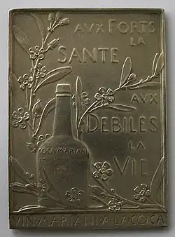 Medal of Coca Mariani wine