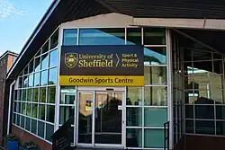 Main entrance for Goodwin South Building