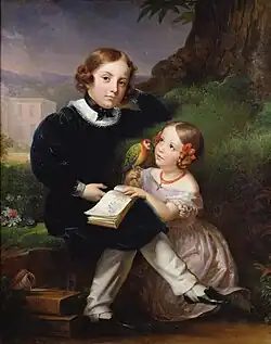 The children of Pierre-Jean David d'Angers by Marie-Eleonore Godefroid