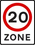 Speed limit zone
