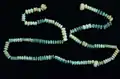 Faience bead necklace from Jawczyce, Poland