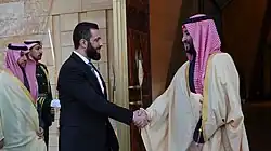 President Ahmed al-Sharaa meets with Crown Prince Mohammed bin Salman, 2 February 2025