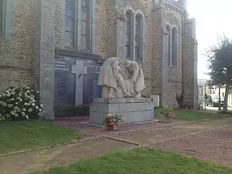 The war memorial in Saint-Germain d'Anxure