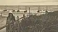 Sea coast in Karwia, 1925