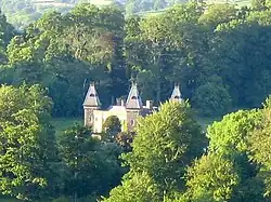 Newton House from Dinefwr Castle keep