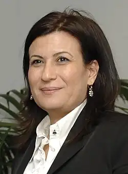 Turkey's first female Minister of National Education Nimet Baş