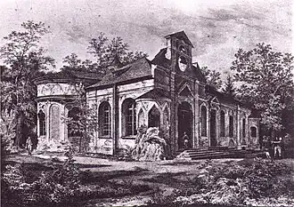 Magdalenenklause, royal hermitage, after Carl August Lebschée