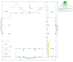 FLOOR PLAN of the existing public pavilion: 75 Kuakini Hwy, Kailua-Kona, HI 96740 - 9/25/14