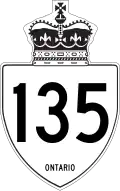 Highway 135 marker