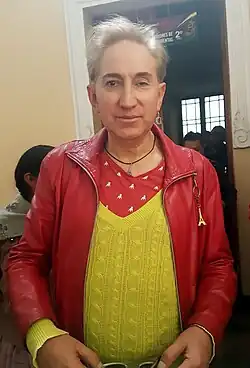 París Galán in the halls of the Departmental Legislative Assembly of La Paz