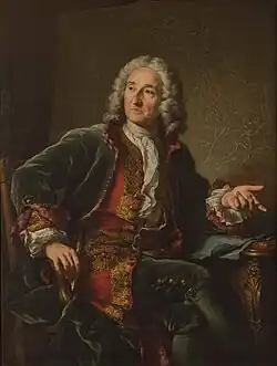 Portrait of Pierre Dulin, Nonnotte's reception piece to the Académie royale (1741)