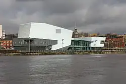 Viewed from the east