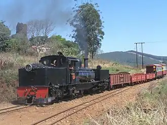 SAR Class NG G11 no. NG55 arriving at Ixopo station