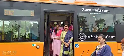 Salona Kushwaha Bus Service Inauguration in Jahanpur, Shahjahanpur.