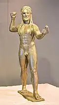 Bronze statue of Zeus, known as "Zeus of Ugento", around 530 BC