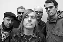 Pictured from left to right: Jejo Perkovic [sv], Mattias Alkberg, Jari Haapalainen, Peter Nuottaniemi [sv], Calle Olsson