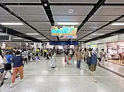 Tai Wai station exit B connected to the mall