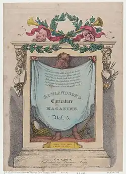 Thomas Rowlandson Title page for Volume 5 of The Caricature Magazine (Metropolitan Museum, New York)