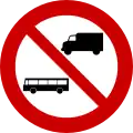 N/A No lorries and buses