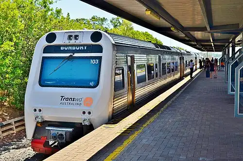 Train at platform