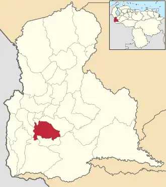 Location in Táchira