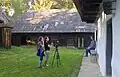 Wikipedians & museum workers during interview in the Slovak Village Museum
