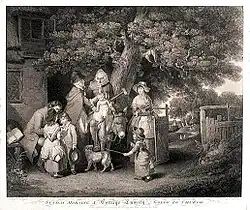 Sunday morning - A Cottage Family going to church.