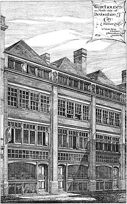Warehouses, Devonshire Street, London, 1879