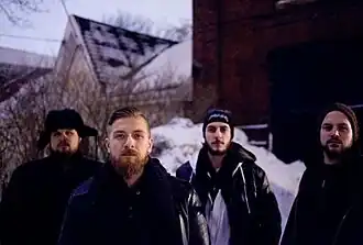 Woods of Ypres in 2009. L–R: Bryan Belleau, David Gold, Steve Furgiuele, and Evan Madden.